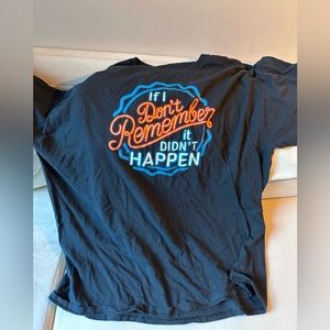 Black t shirt with a joke😂